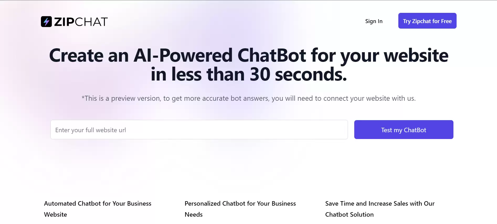 ZipChat AI - Best AI Tool Core Feature and Review on Toolaiz